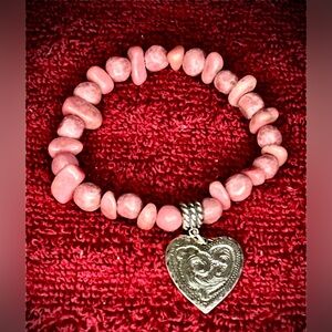 Relios 925 Sterling Silver Heart Charm Bracelet item#0107